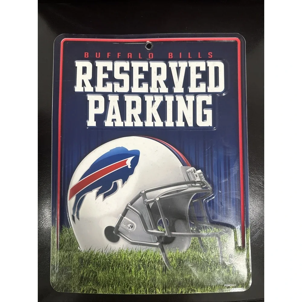 Buffalo Bills Metal Wall Parking Sign‎